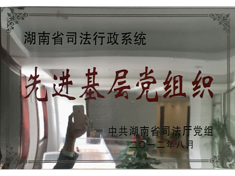 湖南省司法行政系统先进基层党组织